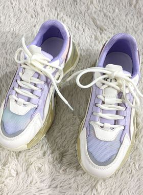 欧系列 PF12352 时尚牛皮革+网布女鞋品牌折扣靓