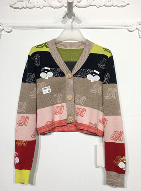 素J系列 D98512 时尚针织开衫品牌女装折扣靓