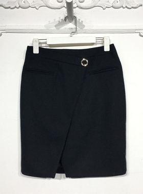 N系列 8137S061 时尚毛呢短裙品牌女装折扣颦薪