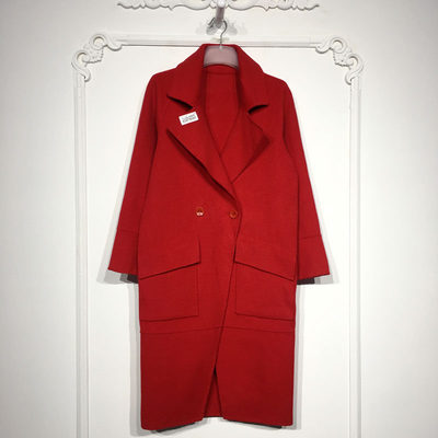 N系列 8247S043 时尚羊毛双面呢毛呢外套品牌女装折扣颦薪