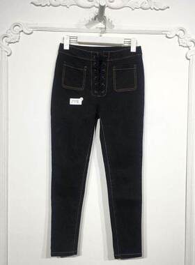 M系列 8167S027 时尚牛仔长裤品牌女装折扣颦薪