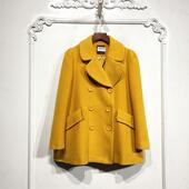 D80514 时尚 中长款 蔓系列 毛呢外套品牌女装 折扣颦薪