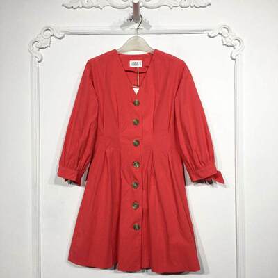 潮系列 8200S171 时尚连衣裙品牌女装折扣颦薪