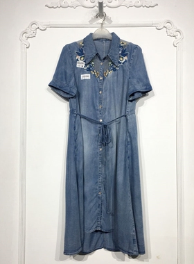 容悦 D93295 时尚天丝牛仔连衣裙品牌女装馨