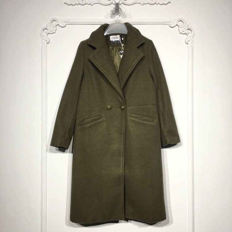 潮系列 8286S184 时尚毛呢外套品牌女装折扣颦薪