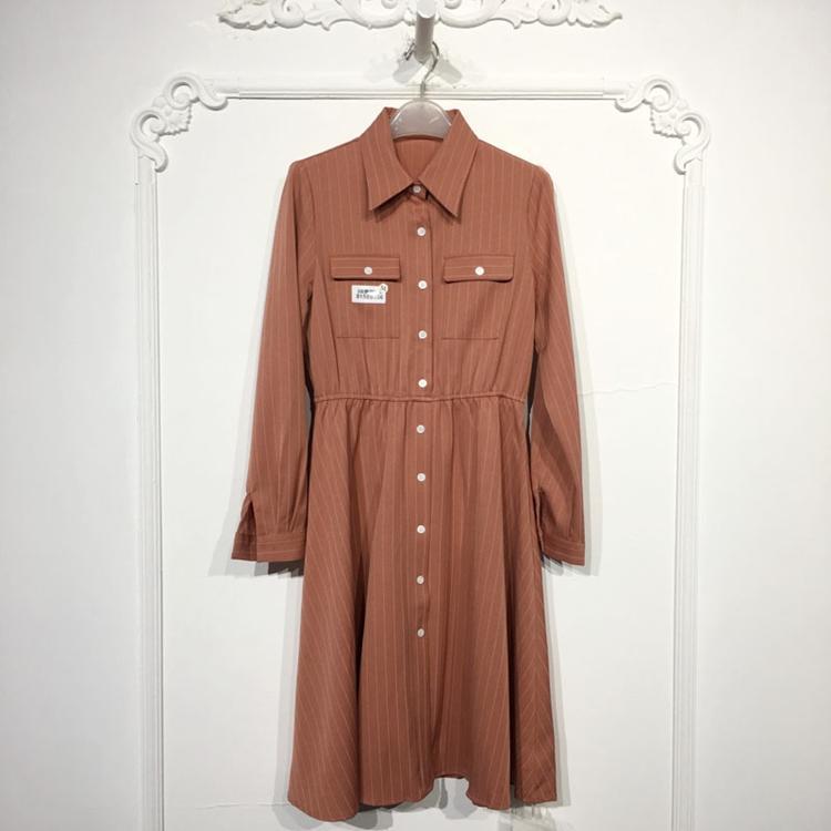 潮系列 8155S056 时尚连衣裙品牌女装折扣颦薪