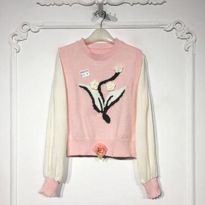 潮系列 D99378 时尚针织衫品牌女装折扣颦薪