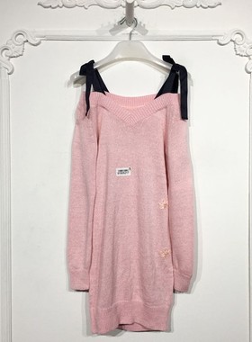 欧系列 8190S217 时尚针织连衣裙品牌女装折扣颦薪