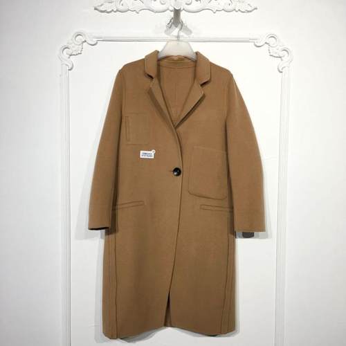 潮系列 8151S243 时尚双面呢毛呢外套品牌女装折扣颦薪