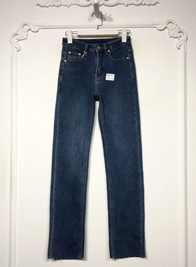 容系列 K50303 时尚牛仔长裤品牌女装折扣颦薪