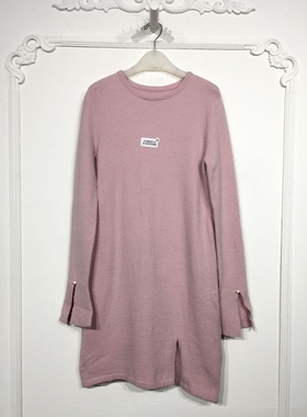 欧系列 8165S068 时尚针织连衣裙品牌女装折扣颦薪