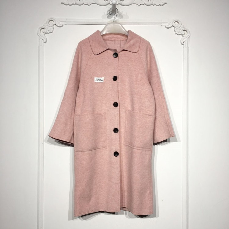 潮系列 8282S045 时尚毛呢外套品牌女装折扣颦薪