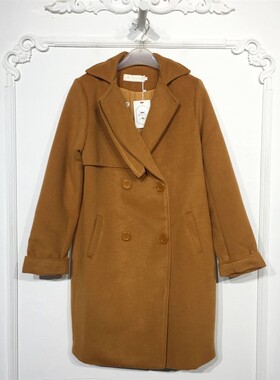 潮系列 8127S194 时尚毛呢外套品牌女装折扣颦薪