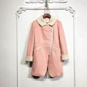 D81392 时尚 长款 纳系列 毛呢外套品牌女装 折扣颦薪