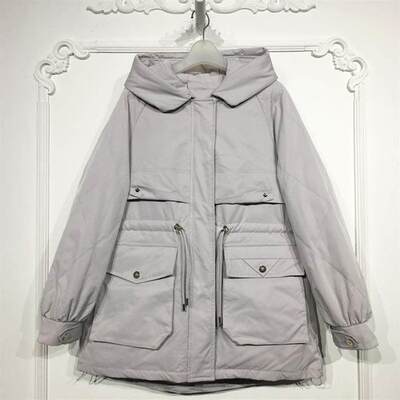 搭配系列 8030S044 时尚长款羽绒服品牌女装折扣颦薪