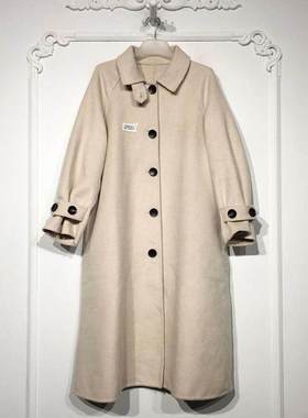 容系列 8273S011 时尚羊毛双面呢毛呢外套品牌女装折扣颦薪