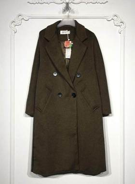 潮系列 8280S270 时尚毛呢外套品牌女装折扣颦薪