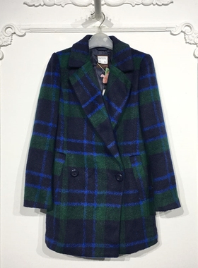 蔓系列 D97076 时尚毛呢外套品牌女装折扣颦薪