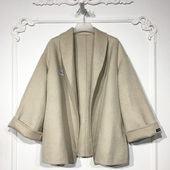 欧ZZ系列 折扣颦薪 羊毛双面呢毛呢外套品牌女装 8321S142 时尚