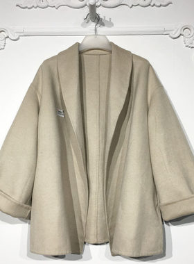 欧ZZ系列 8321S142 时尚羊毛双面呢毛呢外套品牌女装折扣颦薪