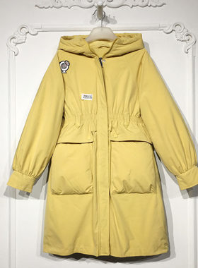 N系列 8323S194 时尚长款羽绒服品牌女装折扣颦薪