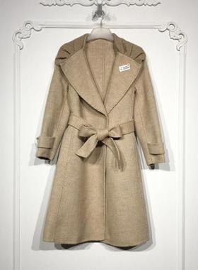 西树系列 8276S248 时尚羊毛双面呢毛呢外套品牌女装折扣颦薪