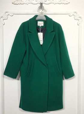 新Z系列 8127S244 时尚毛呢外套品牌女装折扣颦薪