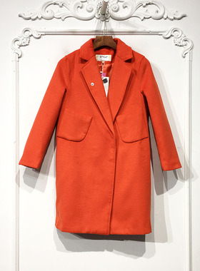 艾O系列 D74347 时尚毛呢外套品牌女装折扣颦薪