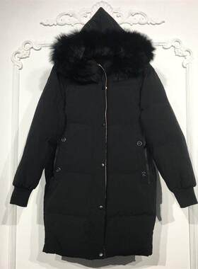 N系列 8051S218 时尚长款羽绒服品牌女装折扣颦薪