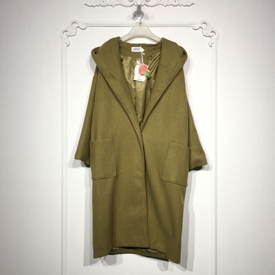 潮系列 8278S185 时尚毛呢外套品牌女装折扣颦薪