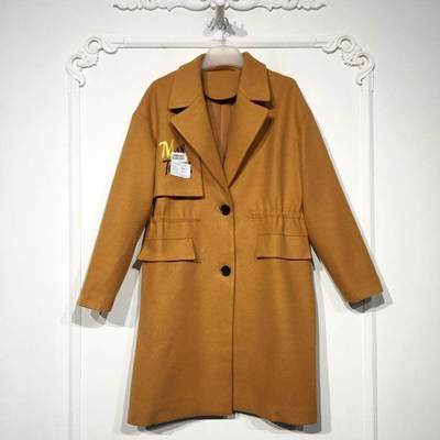 容系列 8246S041 时尚毛呢外套品牌女装折扣颦薪