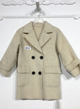 容系列 LM04308 时尚双面呢外套品牌童装折扣馨
