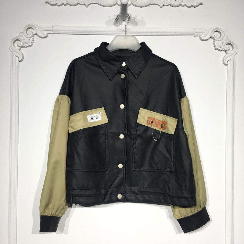 潮系列 LM07494 时尚短款外套品牌女装折扣颦薪