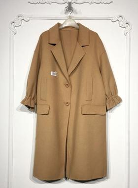 潮系列 8280S252 时尚羊毛双面呢毛呢外套品牌女装折扣颦薪