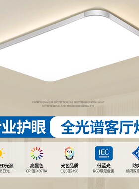 全光谱护眼2026新款客厅灯LED吸顶灯房间卧室灯简约现代中山灯具