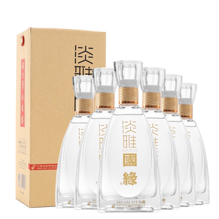 【顺丰包邮】今世缘国缘淡雅42度白酒500ml*6瓶整箱