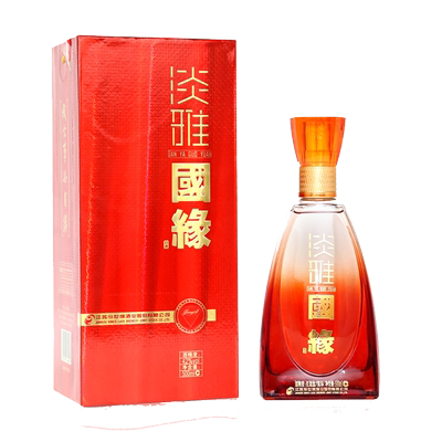 国缘淡雅白酒42度500ml*2瓶