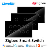 147规格6 10路zigbee智能开关零火线可设置按键灯断电记忆