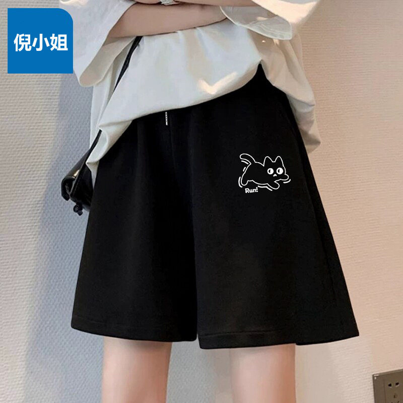 休闲运动短裤女款外穿2026夏季新款大码潮流学生宽松百搭五分裤X