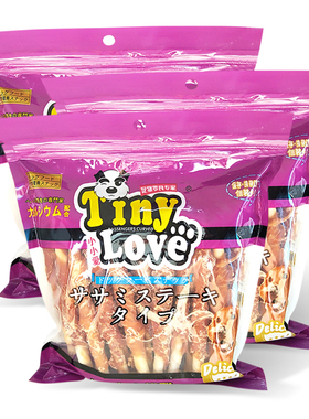 TinyLove整包鸡肉绕奶味牛皮卷454g宠物狗狗零食 训犬奖励通用