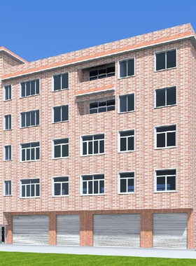 22x9五层经济实用合资楼房临街门面楼房建筑结构水电全套施工图纸