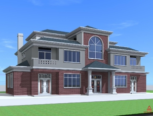 21.3x12.2 两层半双拼豪华大气美观好看的别墅设计图纸全套施工图