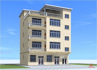 15x12.3 五层半豪华经济大气别墅建筑图纸自建房全套施工图效果图