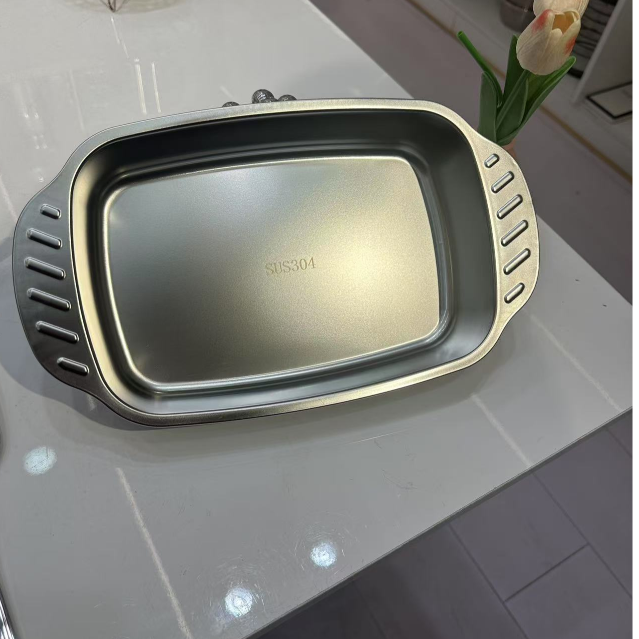 不锈钢家用加厚烤鱼盘