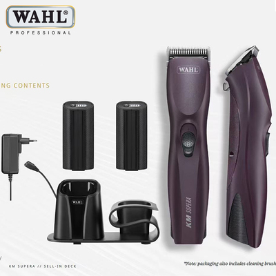 WAHL华尔SUPERA无线电推宠物美容剪剃毛器双电池理发器moser刀头