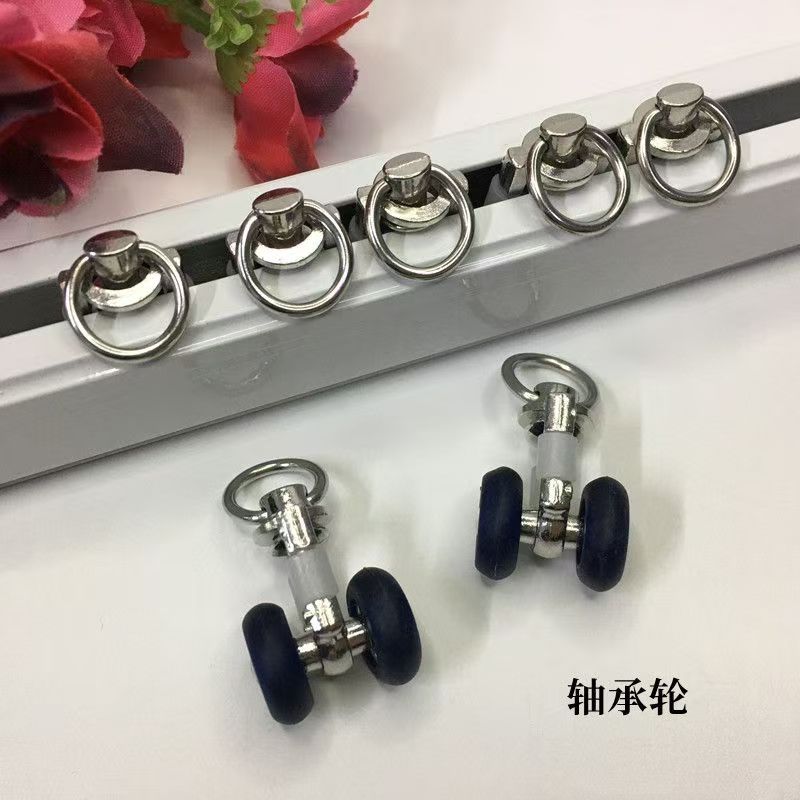 窗帘轨道轴承滑轮橡胶轮方轨