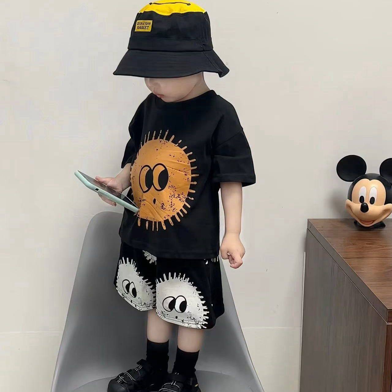 男童夏装套装2026新款儿童夏季短袖t恤韩版男宝宝短裤痞帅两件套,童装/婴儿装/亲子装,套装,淘宝优惠券,粉丝福利购,淘宝优惠卷