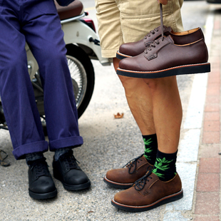 子 男德比鞋 POSTMANOXFORD复古101软木填芯邮差鞋 固特异工艺皮鞋