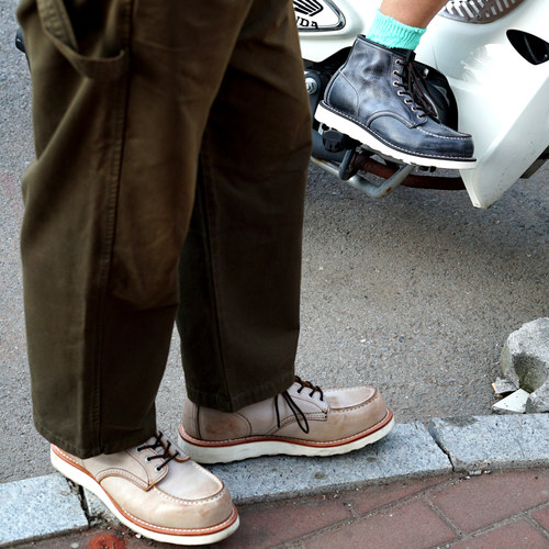 雾腊皮固特异工艺马丁靴