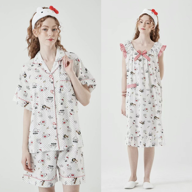 韩国HelloKitty女睡衣套装睡裙
